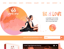 Tablet Screenshot of loversyoga.com